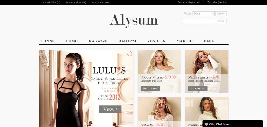 Realizzazione eCommerce